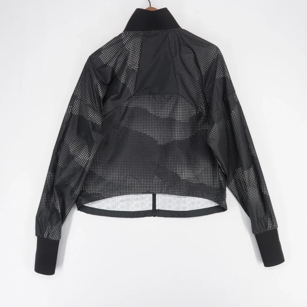 Craft Pro Glow In The Dark Lumen Jacket Womens L Black Reflective Print Running - Picture 2 of 9